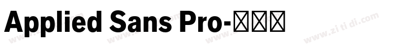 Applied Sans Pro字体转换